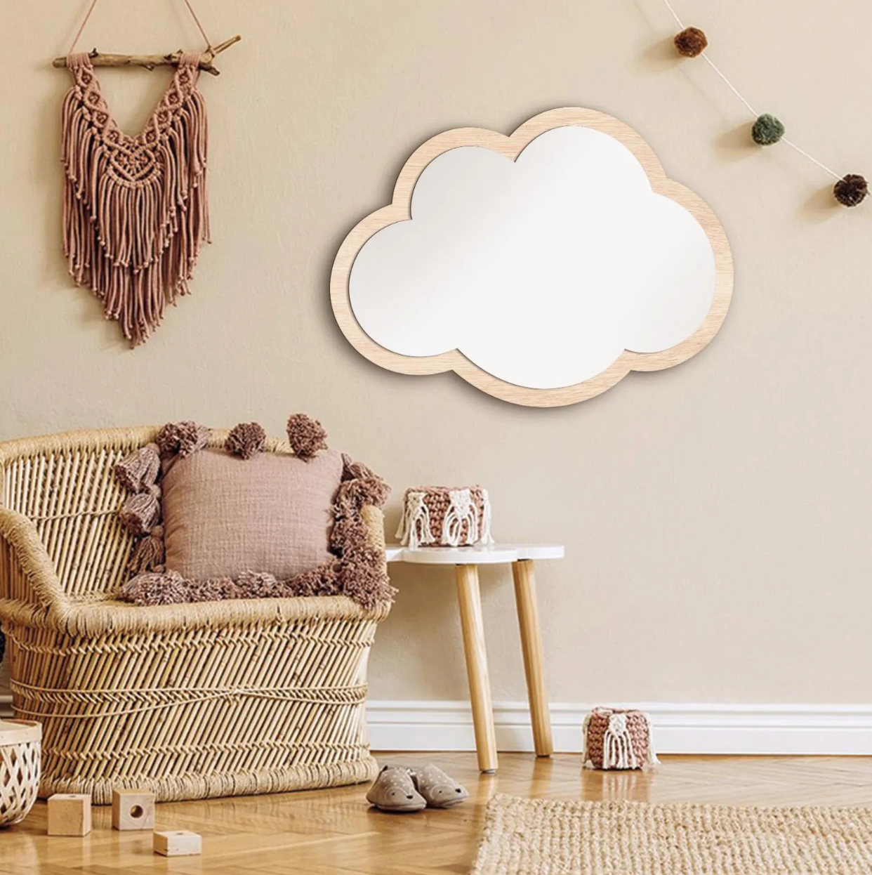 Cloud Mirror ~ Fletcher & Sons Baby Room Decor
